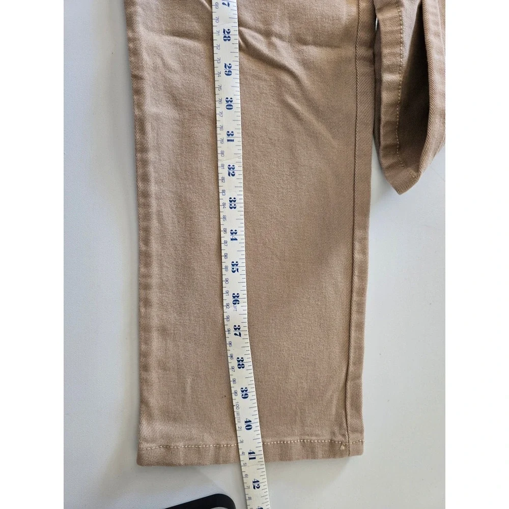 Gloria Vanderbilt Amanda Slimming Tapered Leg Jeans Latte‎ Tan Womens Size 6 Avg